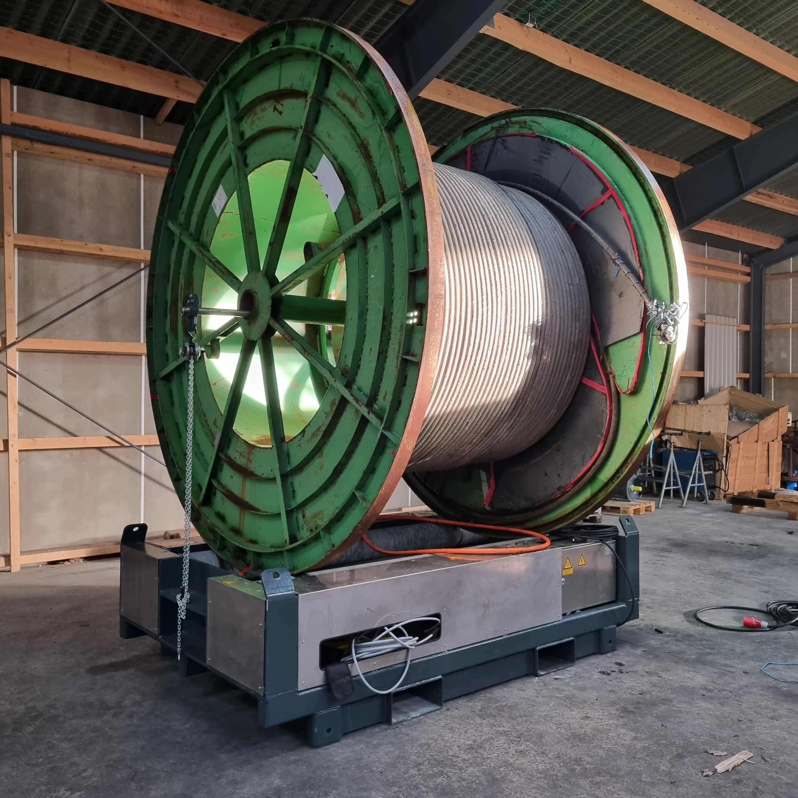 Arcim spooling equipment in operation